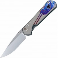 Нож складной Chris Reeve Large Sebenza 21 Ametyst Cabochon L21UN E Amethyst SS14, сталь CPM-S35VN, рукоять титан купить в Гомеле